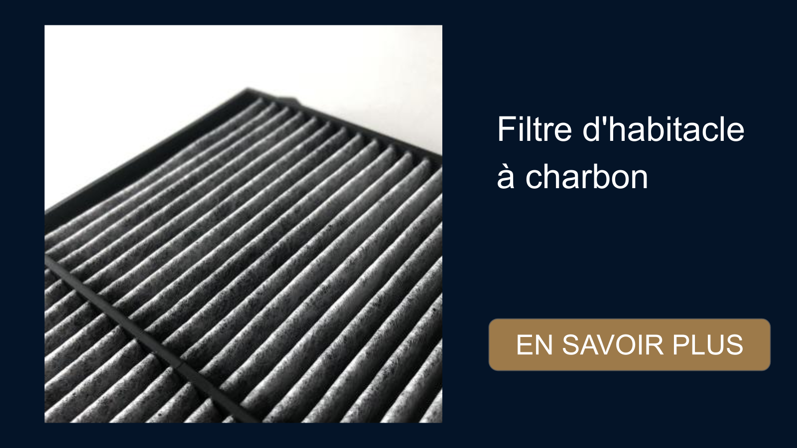 filtre d'habitacle à charbon